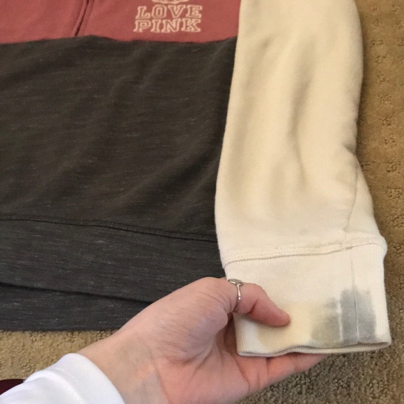 😍PINK QUARTER ZIP SWEATSHIRT - Picture 2 of 5